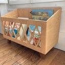 Boîte-bibliothèque sur pied