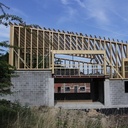 Structure ossature bois en poutre Steico 30 cm