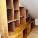 Bibliothèque sous pente