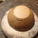 Bol en hêtre fait à la main