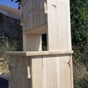 Mini Buffet, charnière en bois