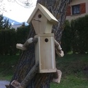 Cabane oiseau bonhomme