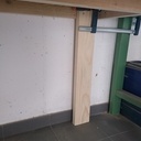 Pied raboté et dégauchi