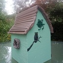 Nichoir à mésanges Ciment et bois