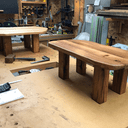 Deux tables basses en chêne massif