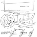 Plan du playboy runabout, petit hors-bord vintage