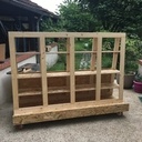 Chariot transport Bois pour atelier