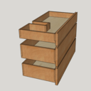 Plan meuble de salle de bain en frêne