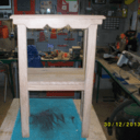 Petite console en chene massif pour tel/fax.