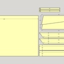 Table de bureau en 3 plis