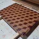 Planche à découper en bois de bout