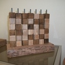 Jeu Puissance 4 en merisier et peuplier chutes récupérées .