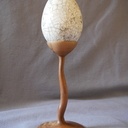 Pied pour un oeuf en raku