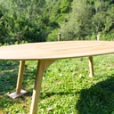 Le bois se souvient... Une table et son relief