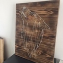 Décoration tête de loup