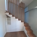 Placard escalier avec son bureau