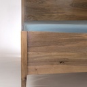 Lit Moderne, Post-moderne en noyer massif