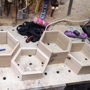 Étagères hexagonale