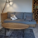 Table basse ovale