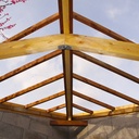 Kiosque en bois d'angle