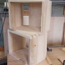 Chevets en frênes et chêne