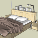 Tête de lit - Chêne latte