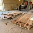 "Petite" porte de hangar en pierres de taille