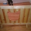 Barrière pour chiens, passage pour chat