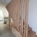 Aménagements sur un escalier existant.