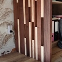 Bureau Bois + piétement métal