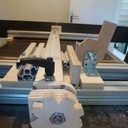 Molette de règlage d'avancée du guide parallèle