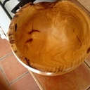 Bol en murier avec  bordure brute