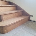Escalier quart tournant en chêne