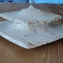 Boite orientale carrée vermoulue