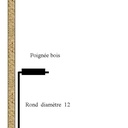 Poignée manutention panneau ou plaque de platre