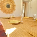 Table de salle à manger en châtaignier