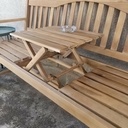 Banc à apéro à tablette escamotable