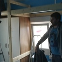 Lit mezzanine la pose. (suite de la réalisation"à l'ancienne" il y a 2 mois)