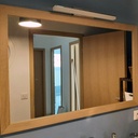 Cadre de miroir en chêne pour salle de bain