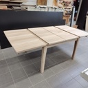Table et rallonges en orme