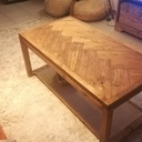 TABLE BASSE BATON ROMPU / CANNAGE