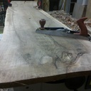 Table basse noyer et frene