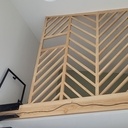 Claustra / Garde corps avec tracé de la chaîne des Puys