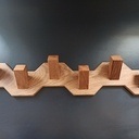 Patères en quinconces