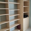 Bibliothèque en sapin