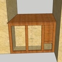 Première version avec 2 portes et un panneau