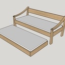 Lit-canapé pour cabane