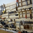 Support outils mural