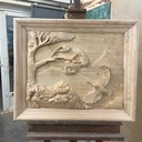 Bas relief en Merisier