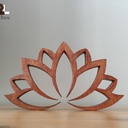 Fleur de lotus en bois, fait main en chantournage